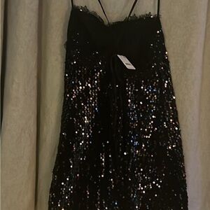 Free People Midnight Black Dress